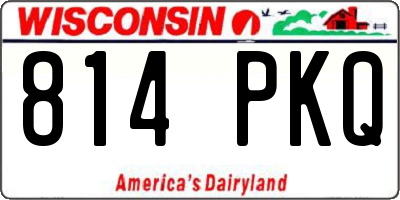 WI license plate 814PKQ