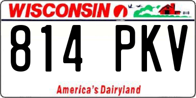 WI license plate 814PKV