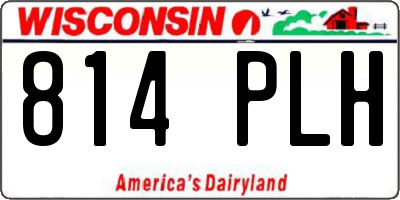 WI license plate 814PLH