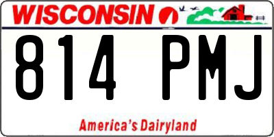 WI license plate 814PMJ