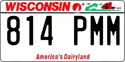 WI license plate 814PMM