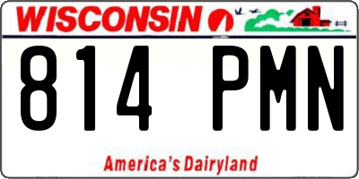 WI license plate 814PMN