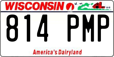 WI license plate 814PMP