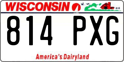 WI license plate 814PXG