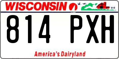WI license plate 814PXH