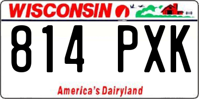 WI license plate 814PXK