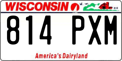 WI license plate 814PXM