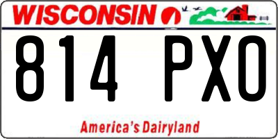 WI license plate 814PXO