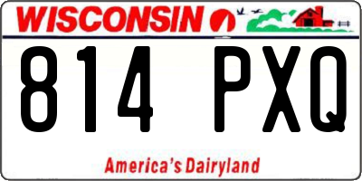 WI license plate 814PXQ