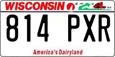 WI license plate 814PXR