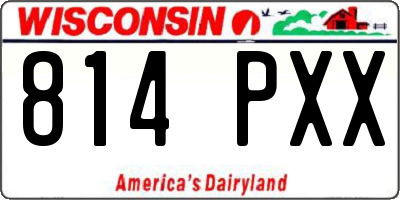 WI license plate 814PXX