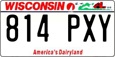 WI license plate 814PXY