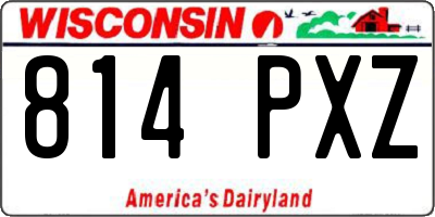 WI license plate 814PXZ