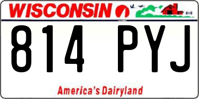 WI license plate 814PYJ