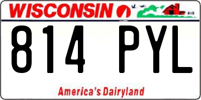 WI license plate 814PYL