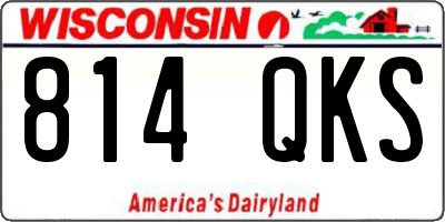 WI license plate 814QKS