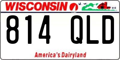 WI license plate 814QLD