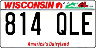 WI license plate 814QLE