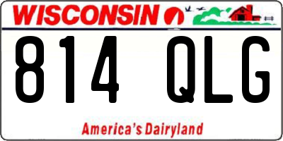 WI license plate 814QLG