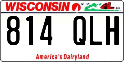 WI license plate 814QLH