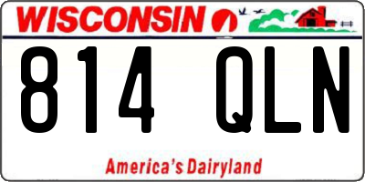 WI license plate 814QLN