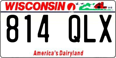 WI license plate 814QLX
