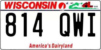 WI license plate 814QWI