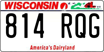 WI license plate 814RQG
