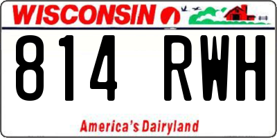 WI license plate 814RWH