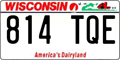 WI license plate 814TQE