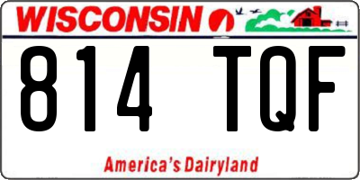 WI license plate 814TQF