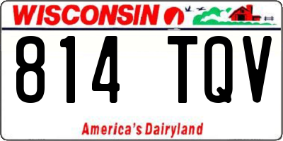 WI license plate 814TQV