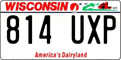 WI license plate 814UXP