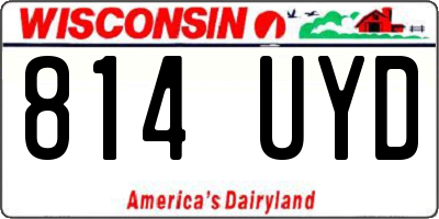 WI license plate 814UYD