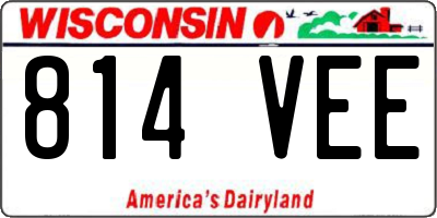 WI license plate 814VEE