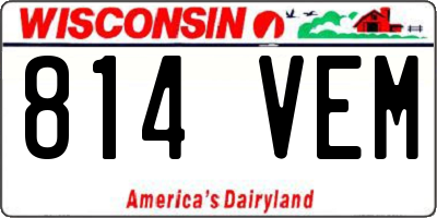 WI license plate 814VEM