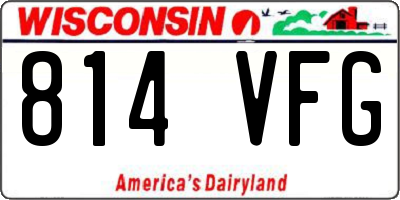 WI license plate 814VFG