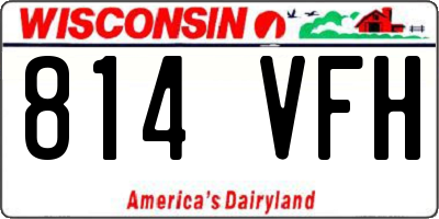 WI license plate 814VFH