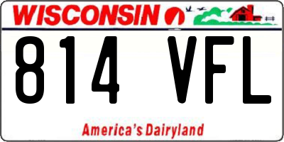 WI license plate 814VFL