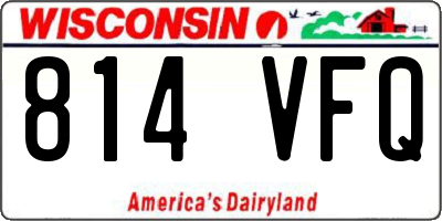 WI license plate 814VFQ