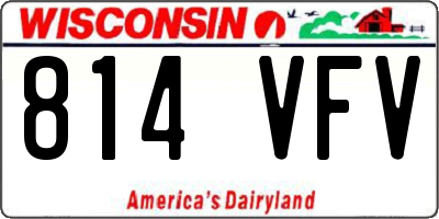 WI license plate 814VFV