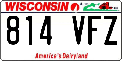 WI license plate 814VFZ