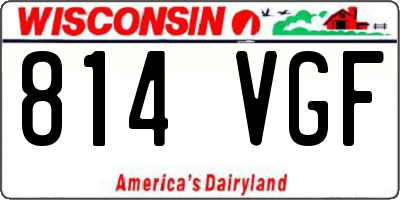 WI license plate 814VGF