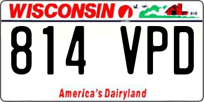 WI license plate 814VPD