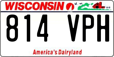 WI license plate 814VPH