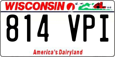 WI license plate 814VPI
