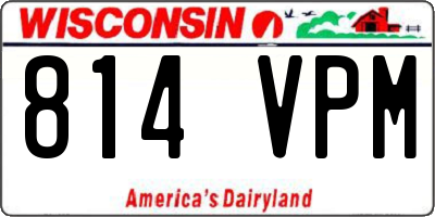 WI license plate 814VPM