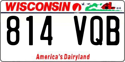 WI license plate 814VQB