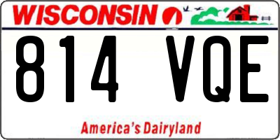 WI license plate 814VQE
