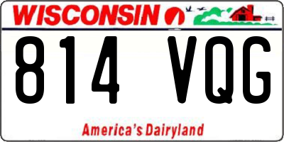 WI license plate 814VQG